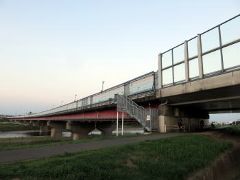 多摩川橋上流側