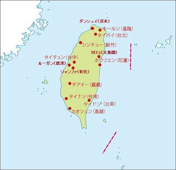 台湾マップ