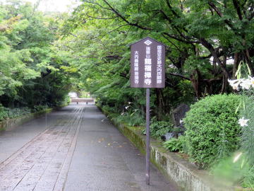 龍福寺への参詣路